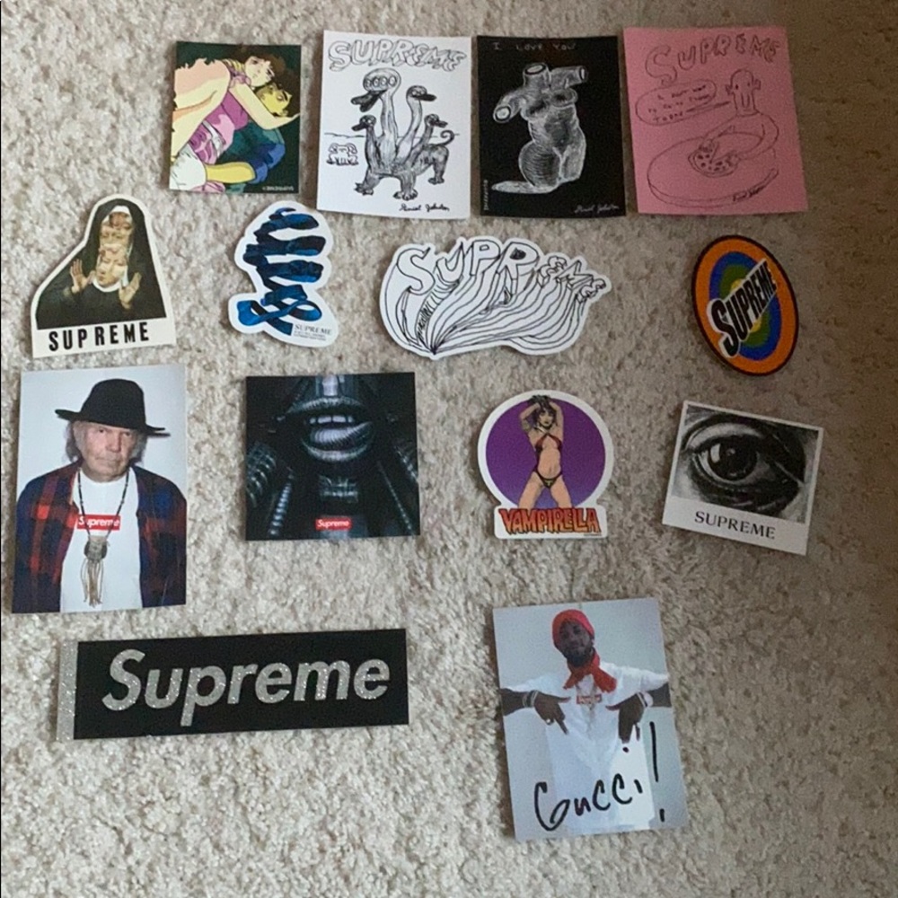 Lot Of Supreme Stickers